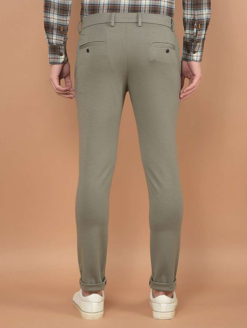 men solid mid rise chinos - 21247851 -  Standard Image - 3