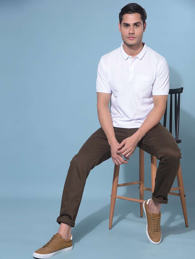 men solid polo t-shirt - 21247907 -  Standard Image - 3