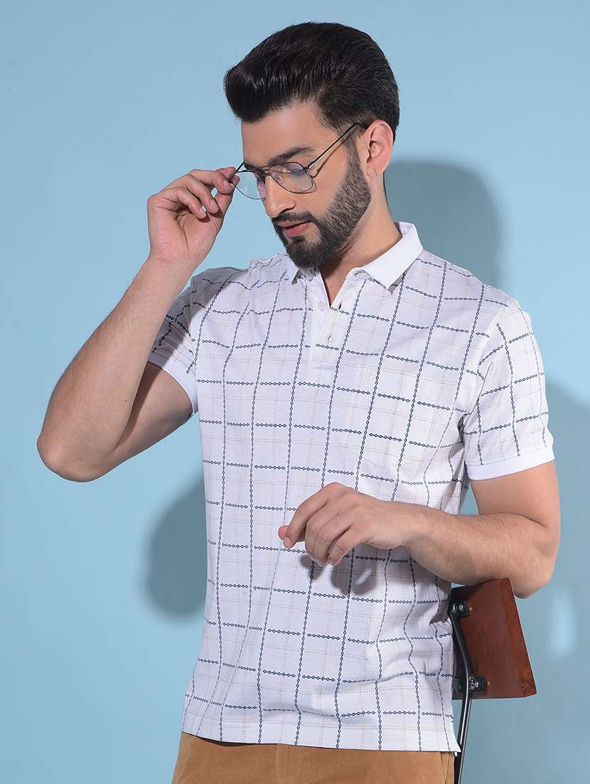 men all over printed polo t-shirt