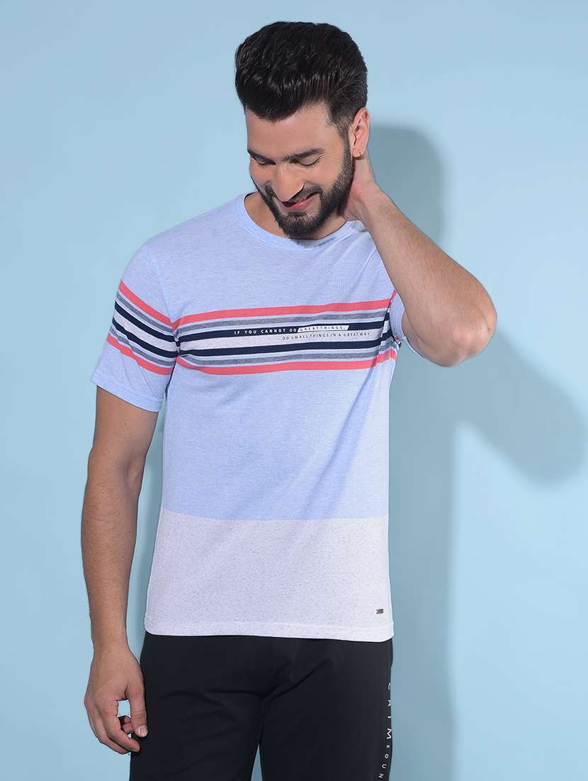 men color block t-shirt