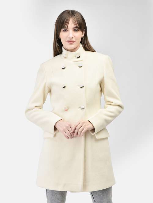 women full sleeve solid trench coat - 21247970 -  Standard Image - 0