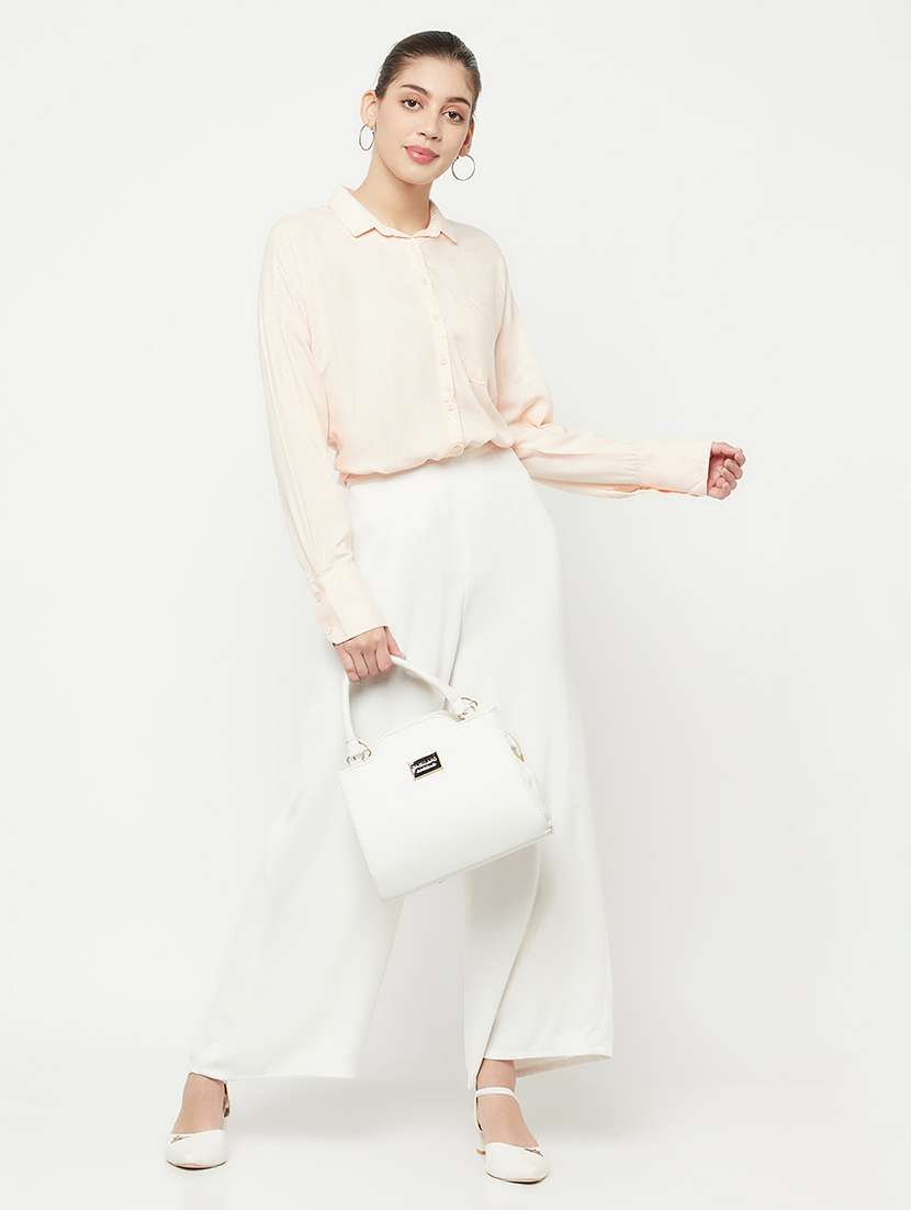 women solid cotton shirt - 21248038 -  Standard Image - 3