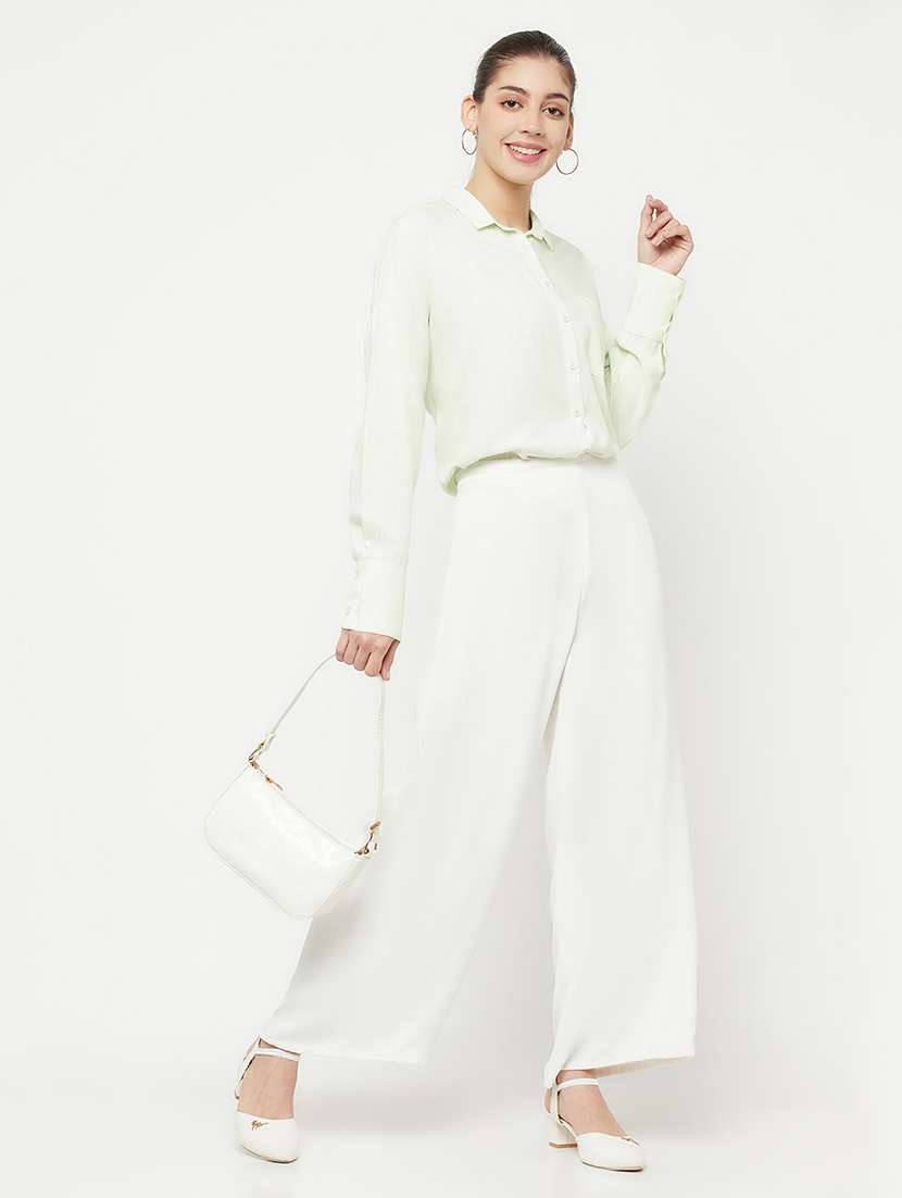 women solid cotton shirt - 21248039 -  Standard Image - 3