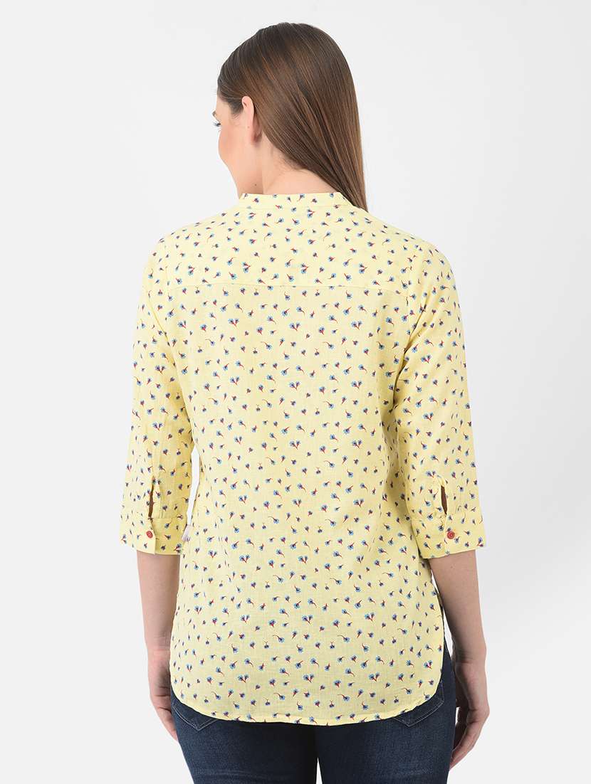 women yellow floral printed shirt - 21248041 -  Standard Image - 3