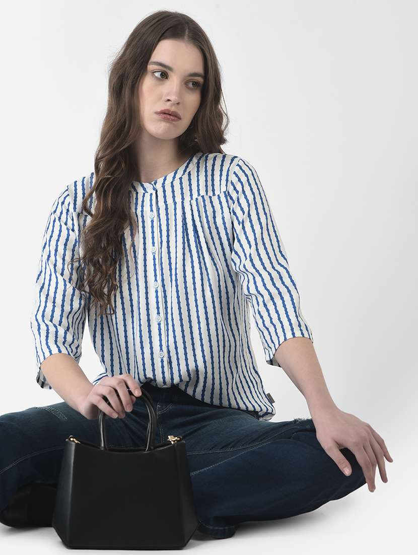 blue viscose regular shirt - 21248086 -  Standard Image - 3