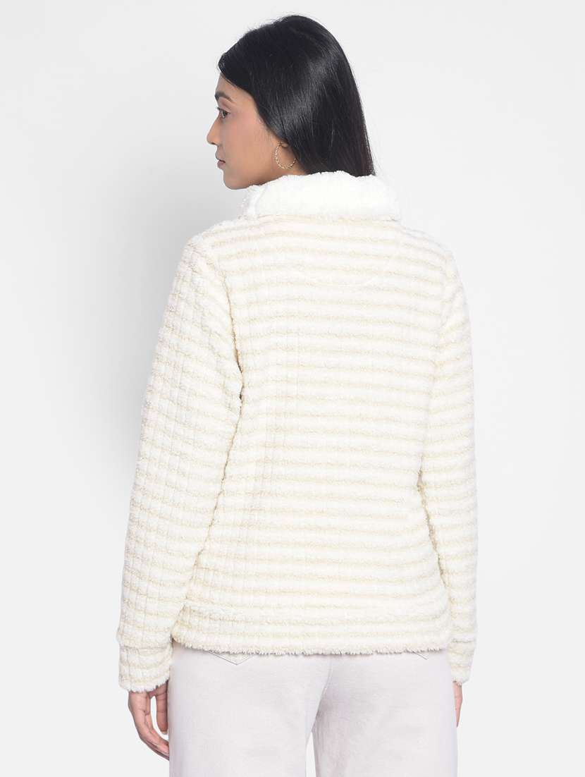 white polyester front print sweatshirt - 21248149 -  Standard Image - 3