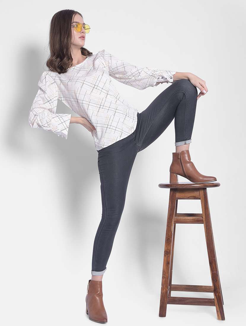 white viscose regular top - 21248173 - Standard Image - 5