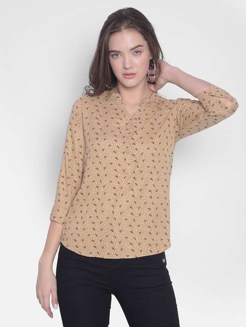 women printed high low top - 21248176 - Standard Image - 0