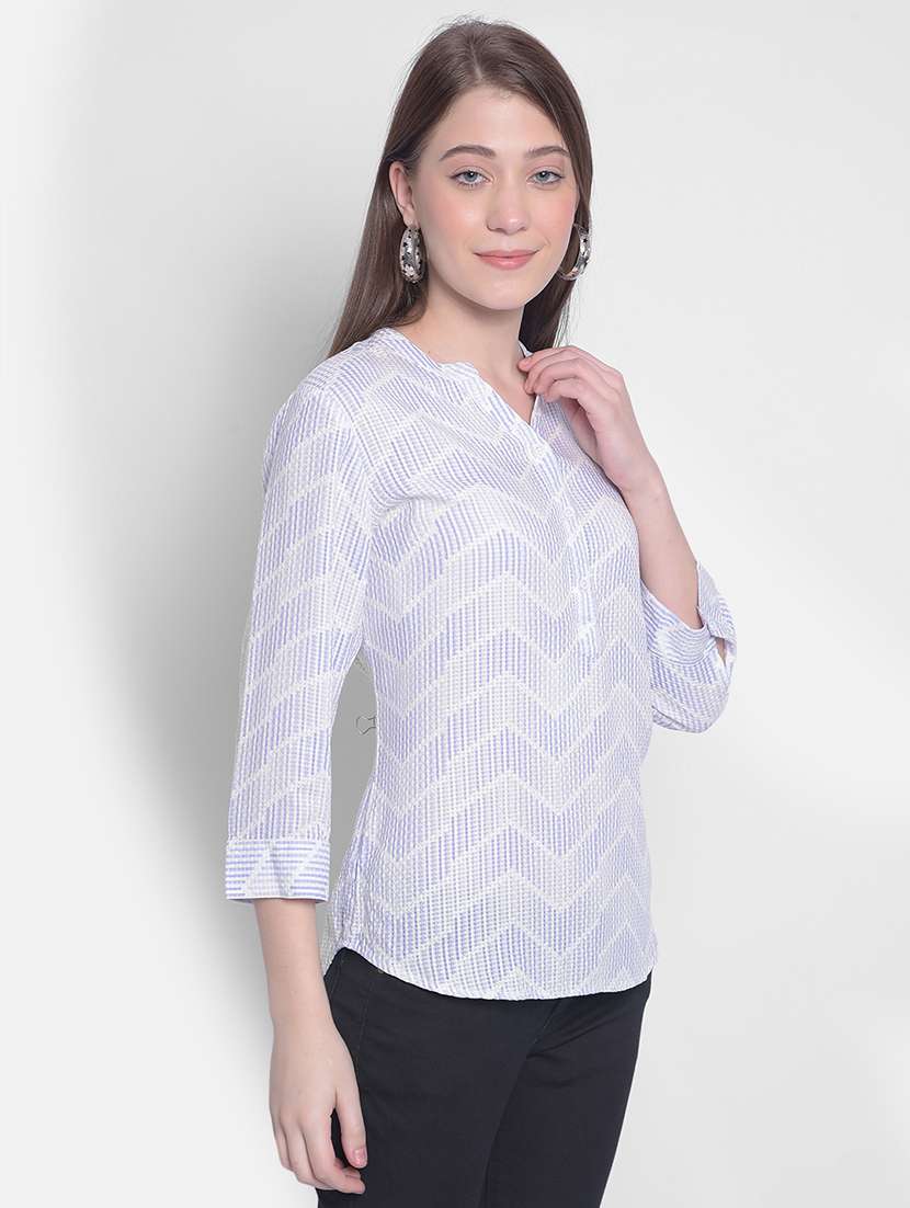 white viscose regular top - 21248180 -  Standard Image - 3