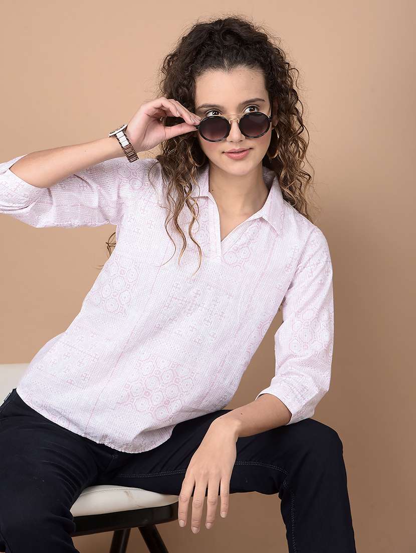 women printed high low top - 21248181 -  Standard Image - 5