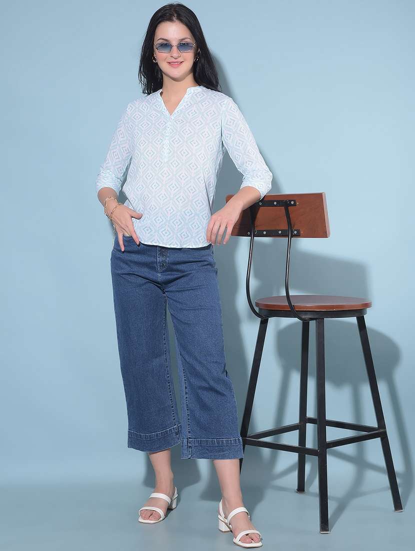 women printed high low top - 21248185 -  Standard Image - 3