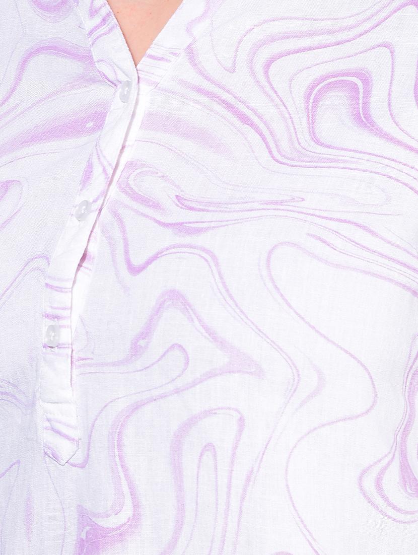 women printed high low top - 21248189 - Standard Image - 3
