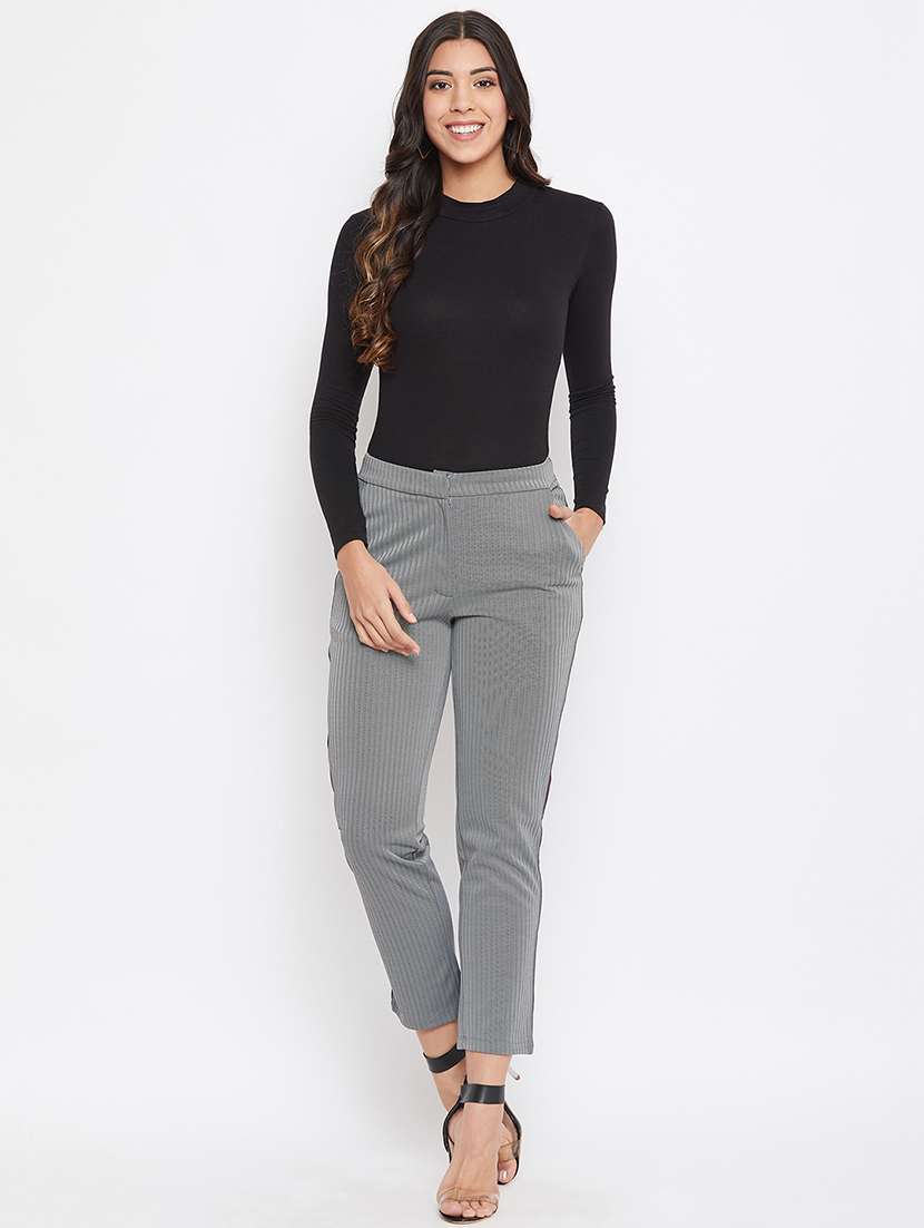 grey polyester tailored trouser - 21248228 -  Standard Image - 3