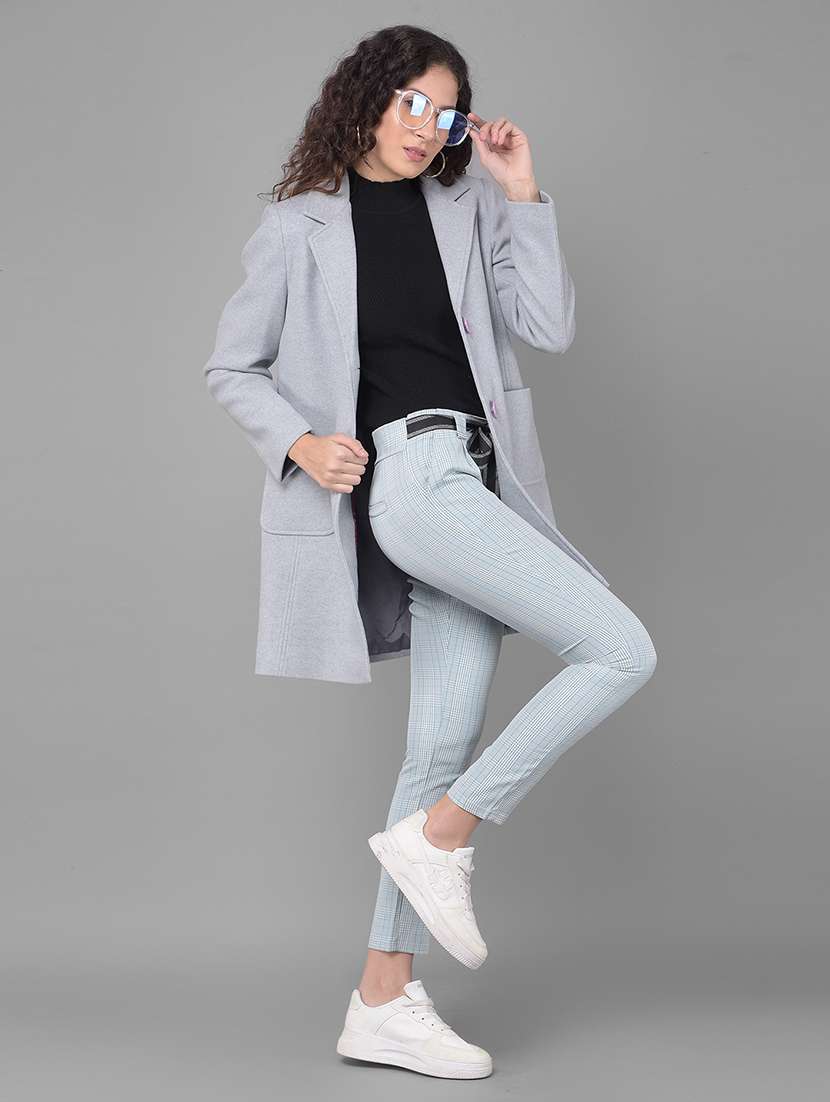 blue polyester chinos trouser - 21248254 -  Standard Image - 3