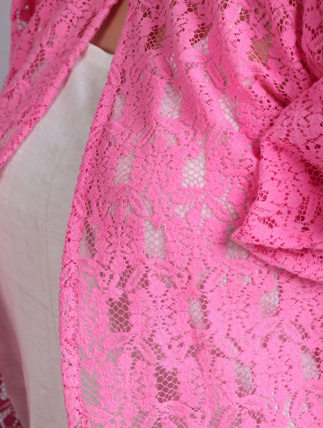 pink lace regular shrug - 21249214 -  Standard Image - 5