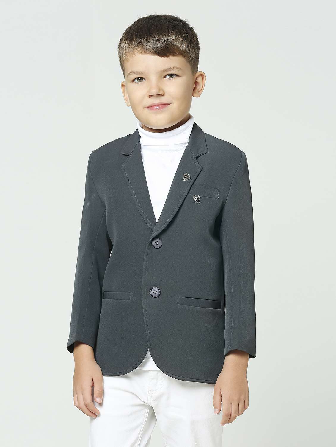 boys long sleeve solid blazer - 21249465 -  Zoom Image - 0
