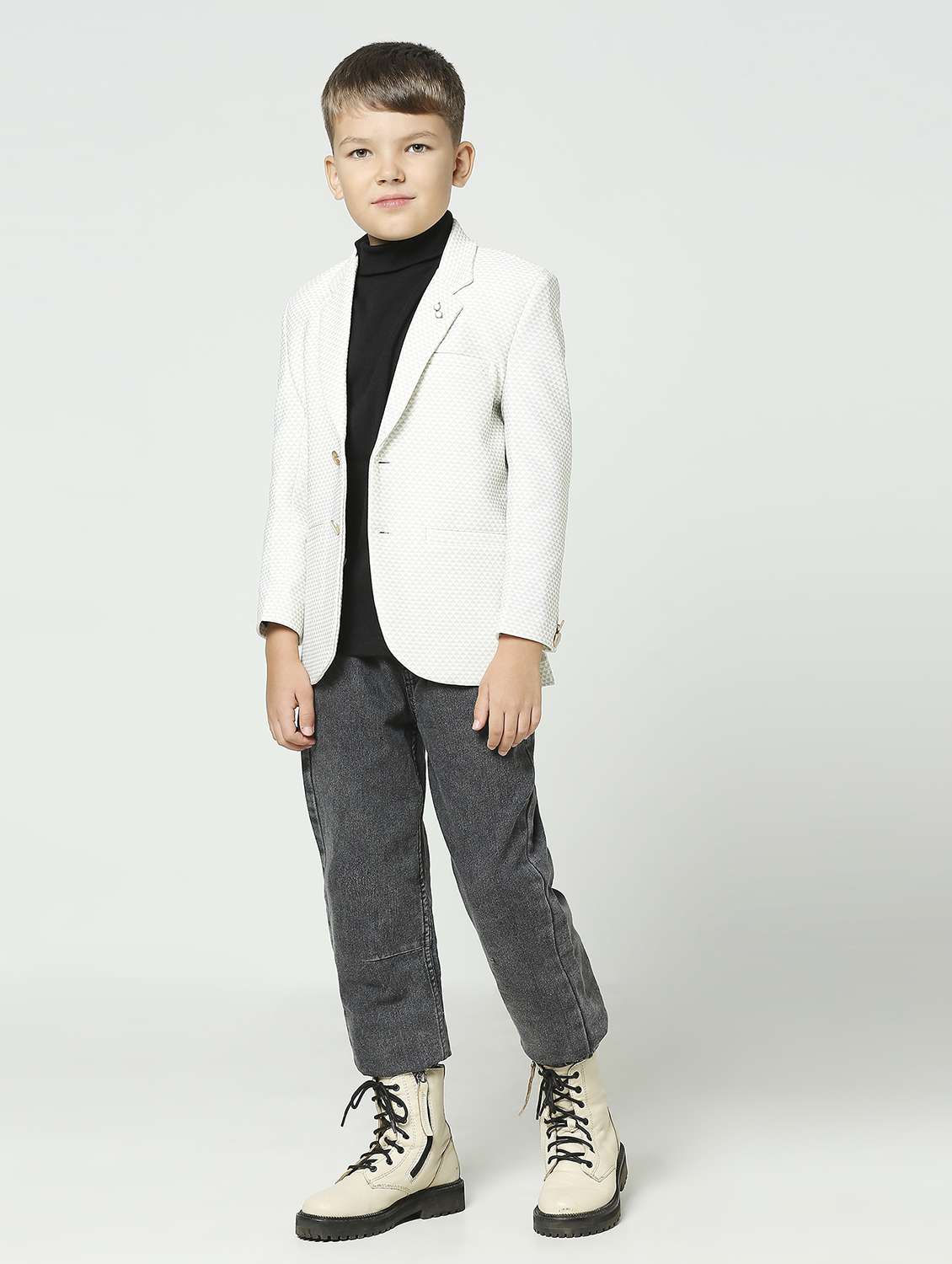 boys long sleeve solid blazer - 21249475 -  Standard Image - 3
