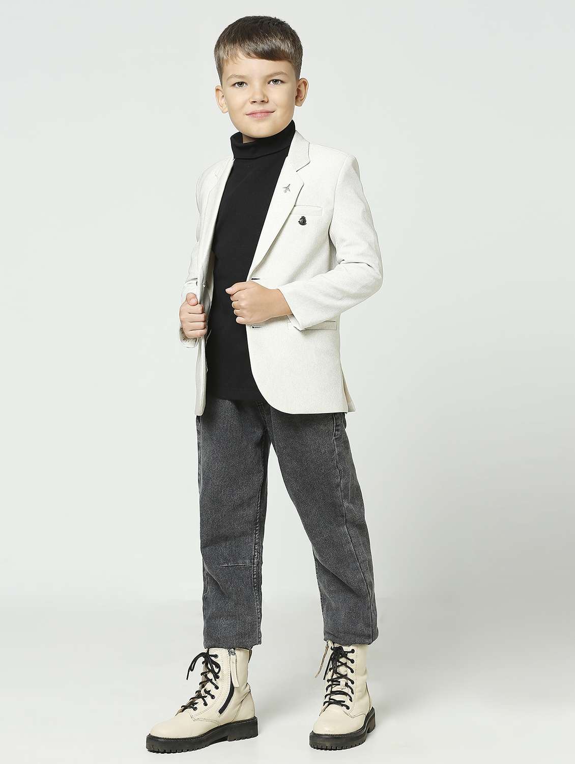 Boys Long Sleeve Solid Blazer - 21249477 -  Standard Image - 3