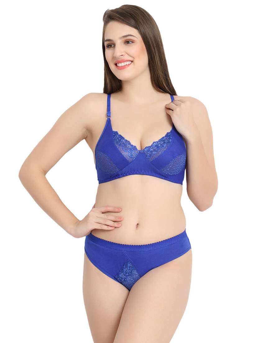 women solid bras and panty set - 21251678 - Zoom Image - 0