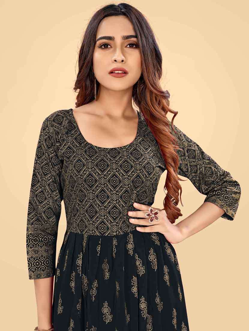 women black round neck a-line dress - 21252322 -  Standard Image - 3