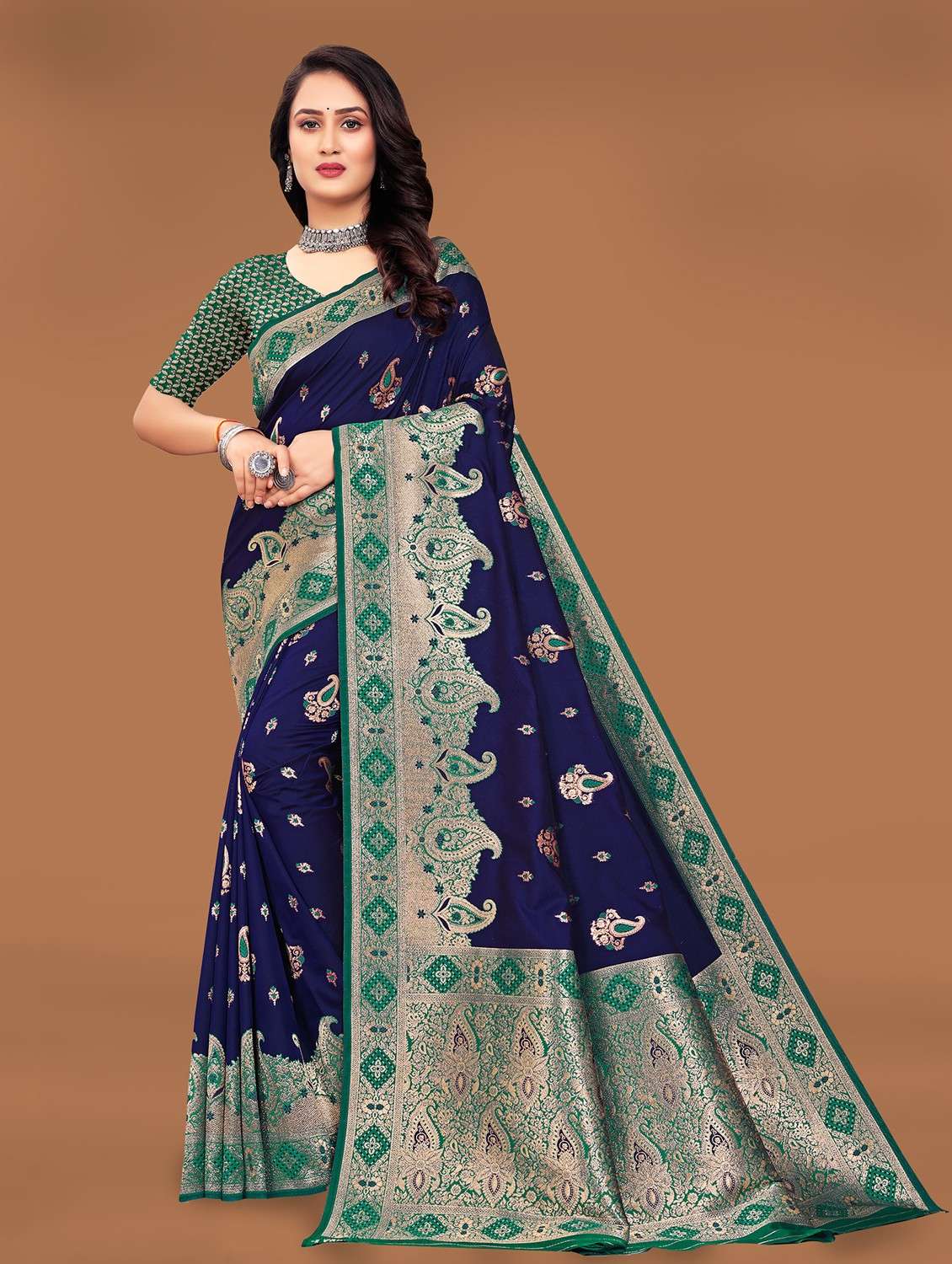 women self design banarasi saree - 21252666 -  Zoom Image - 0