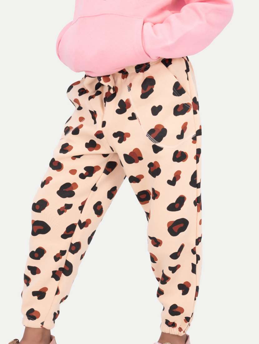 girls animal printed jogger