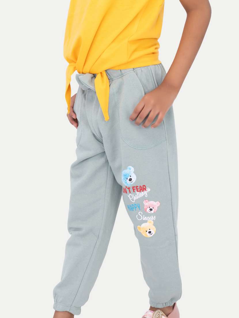 girls graphic printed jogger