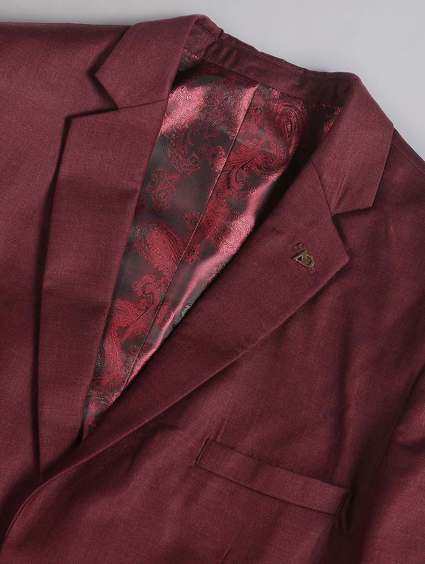 red polyester single breasted formal blazer - 21252805 - Standard Image - 5
