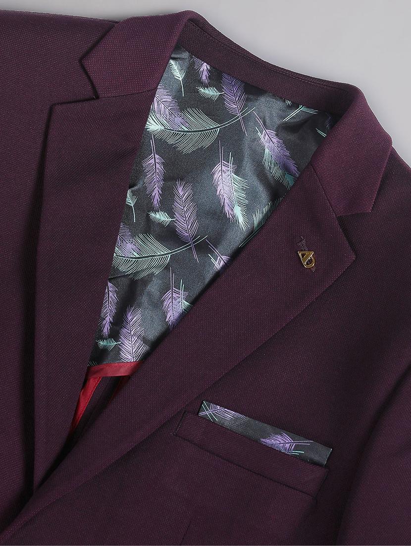 men solid single breasted formal blazer - 21252810 - Standard Image - 5