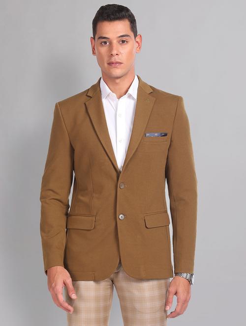 men solid single breasted formal blazer - 21252811 -  Standard Image - 0