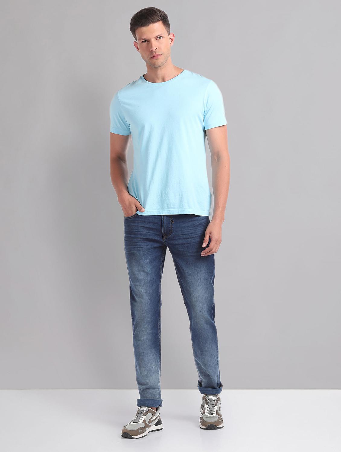 men mid-rise solid jean - 21252821 - Standard Image - 3