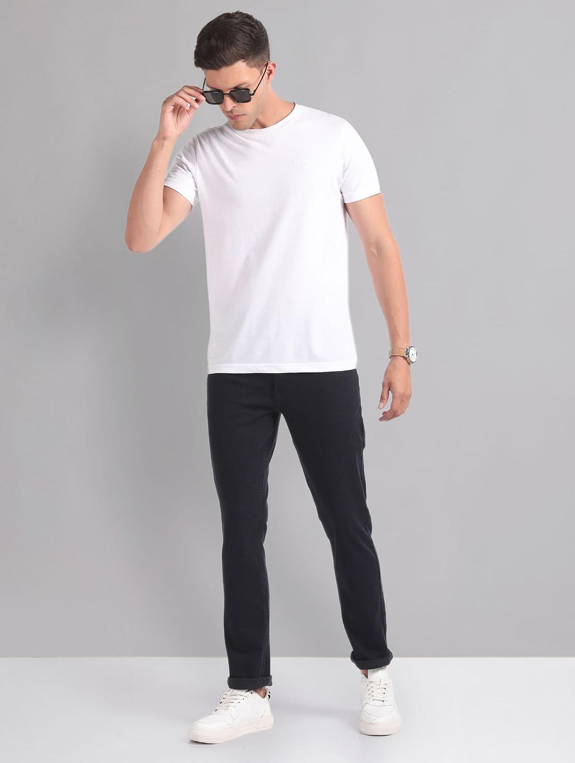 men mid rise plain jeans - 21252829 - Standard Image - 3