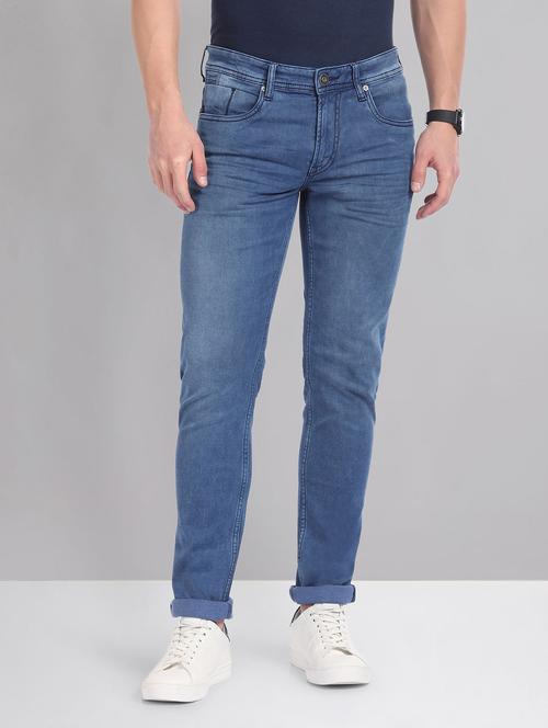 men mid rise plain jeans - 21252832 - Standard Image - 0