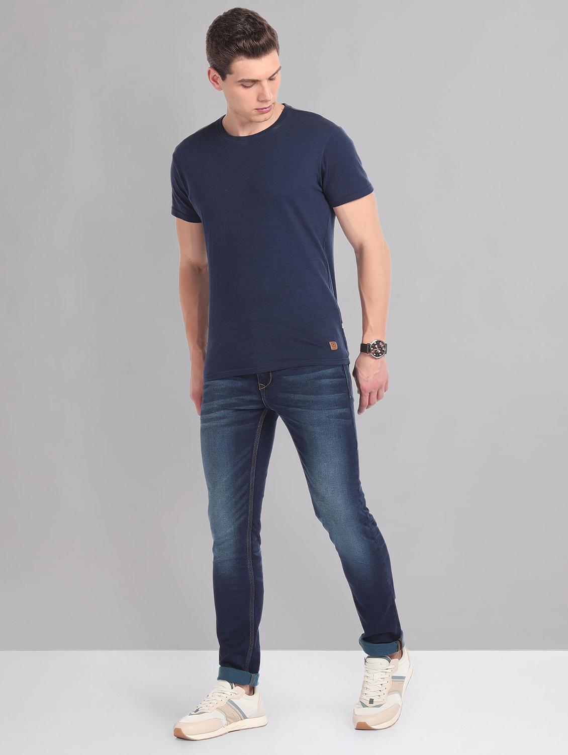 men mid-rise solid jean - 21252833 - Standard Image - 3