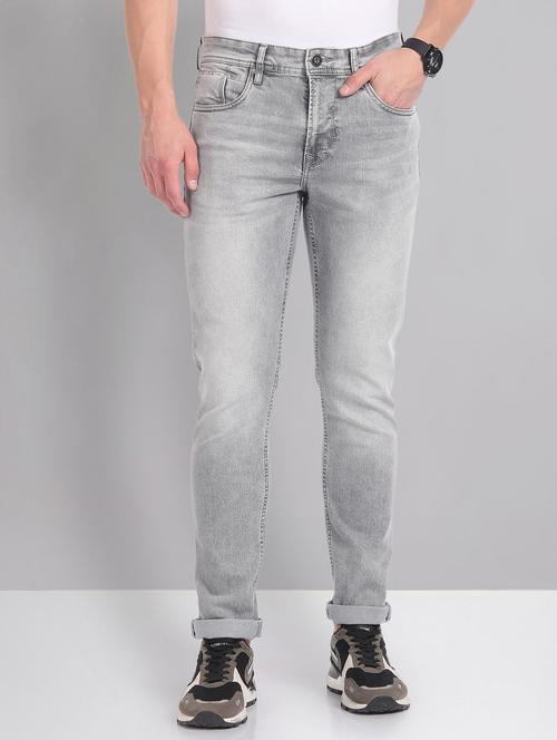 men mid rise plain jeans - 21252839 - Standard Image - 0