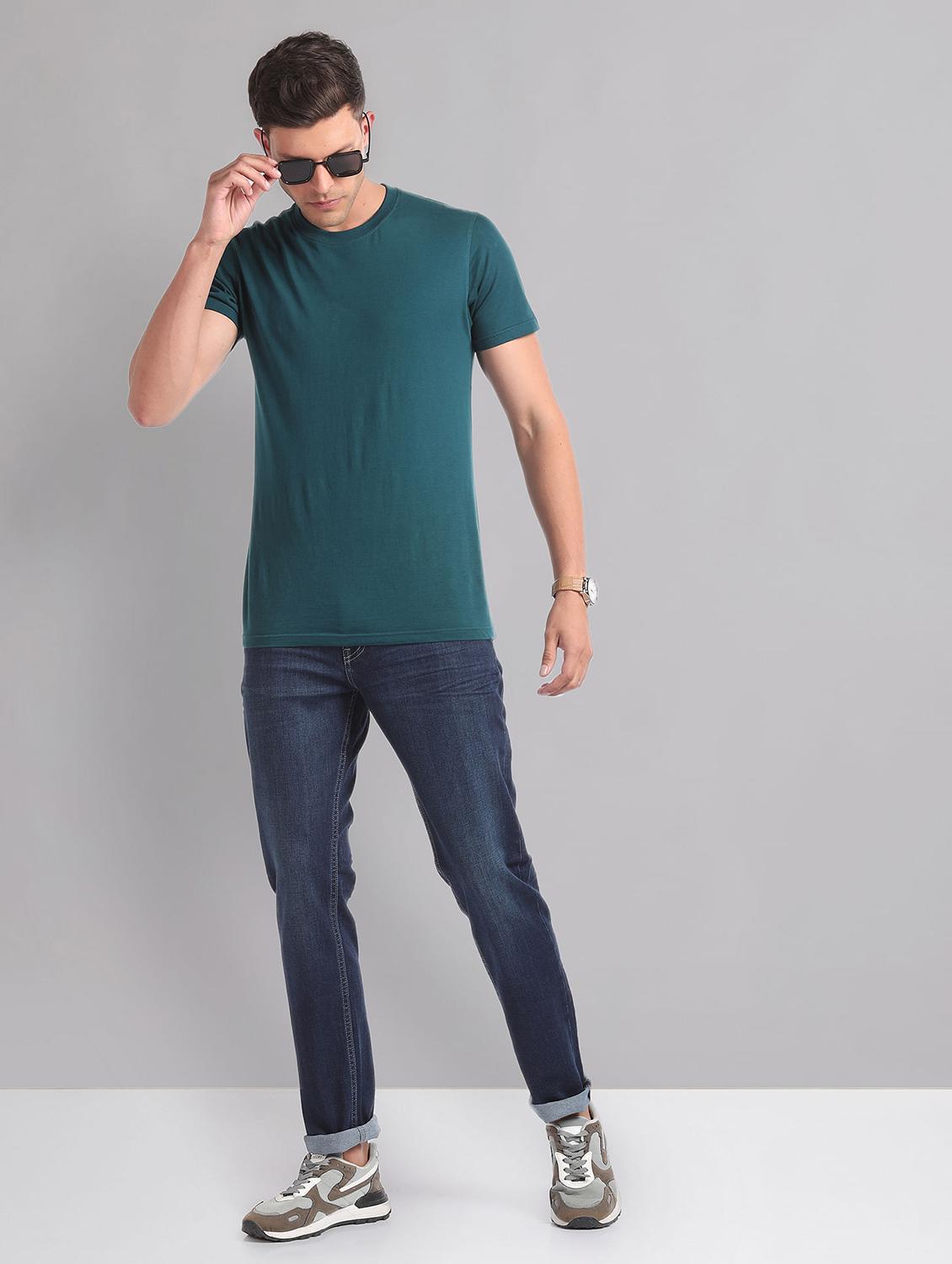 men mid-rise solid jean - 21252843 - Standard Image - 3
