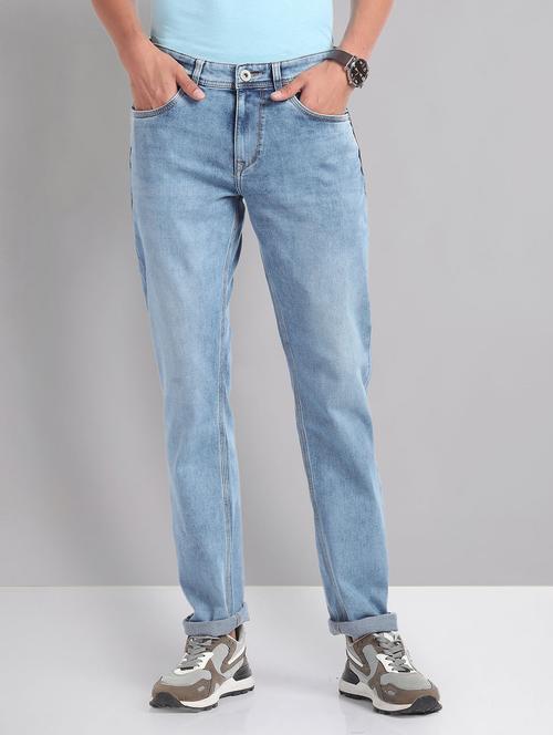 men mid-rise solid jean - 21252844 - Standard Image - 0