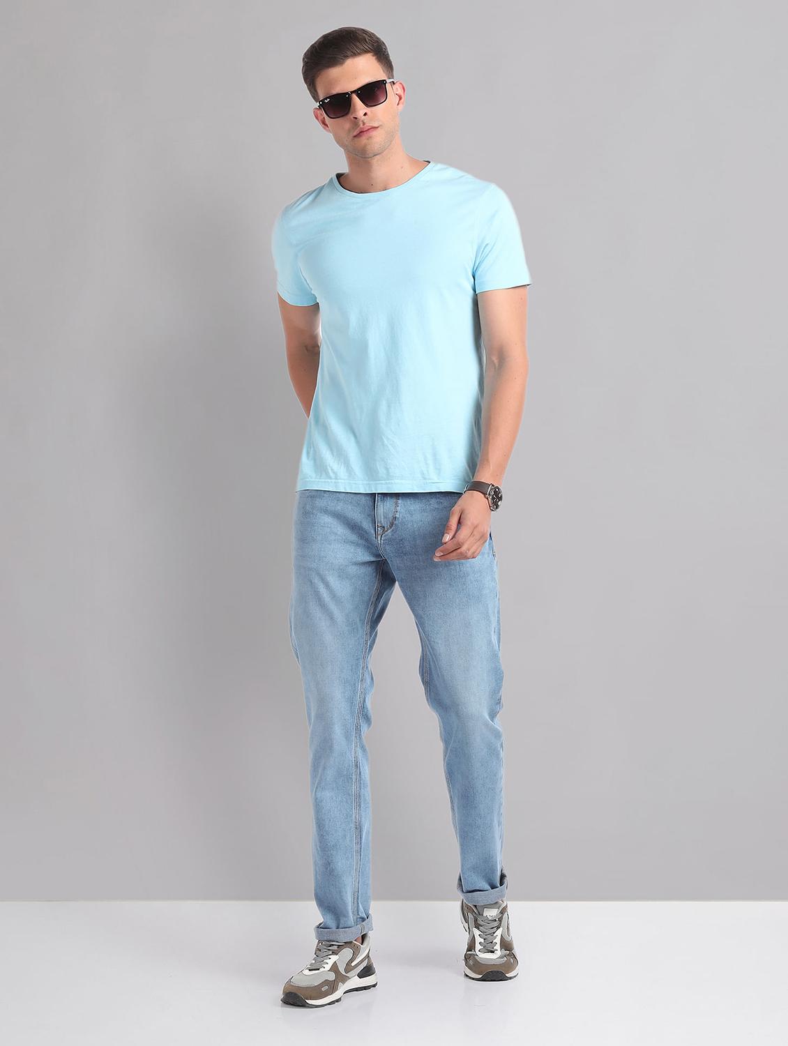 men mid-rise solid jean - 21252844 - Standard Image - 3