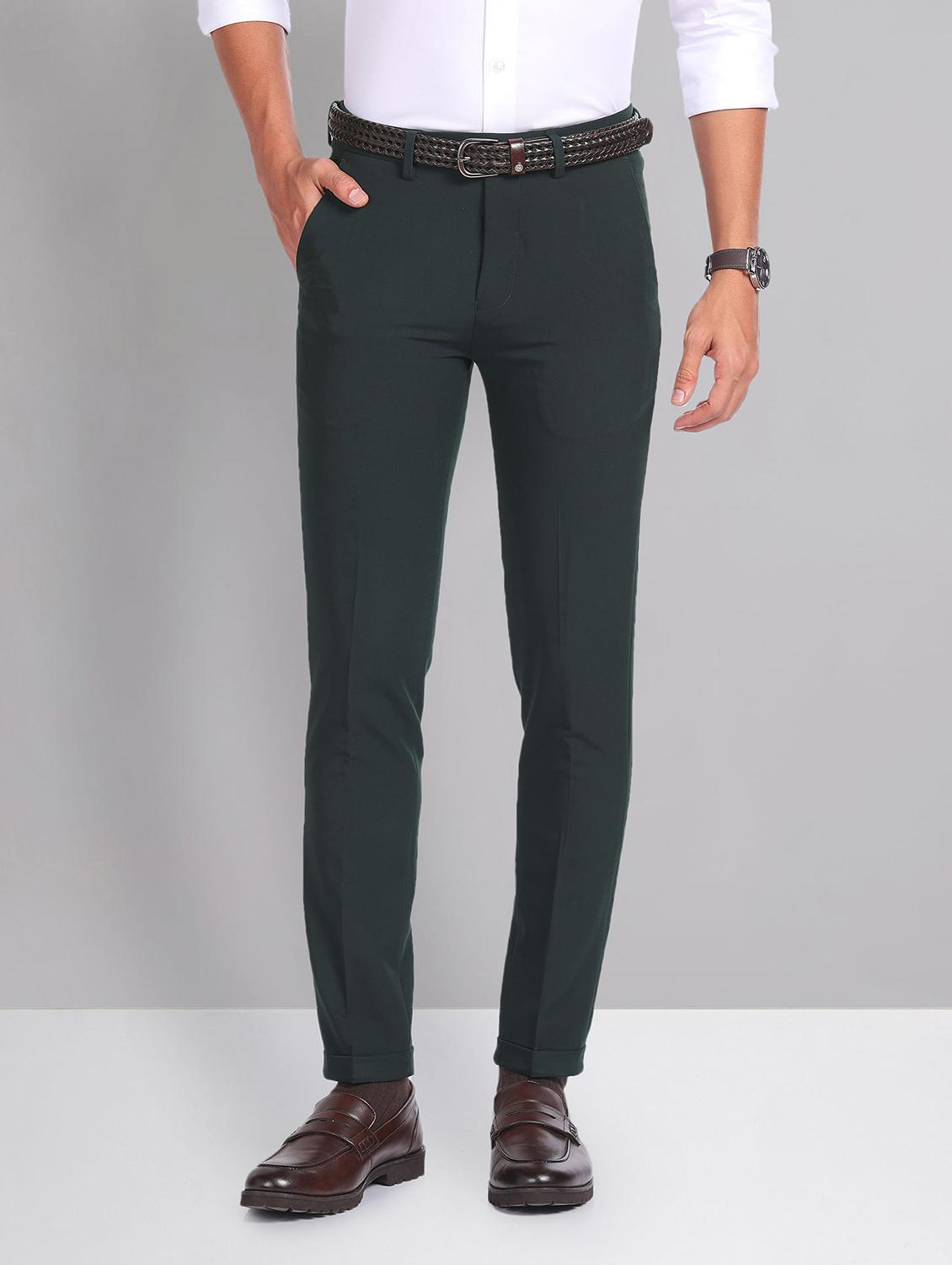 men mid-rise solid formal trouser - 21252856 - Zoom Image - 0