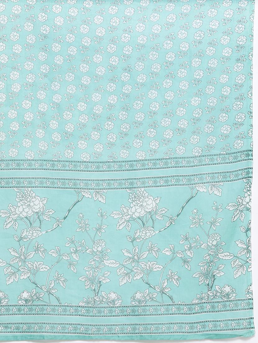 women sea green kurta pant set with dupatta - 21252891 - Standard Image - 5