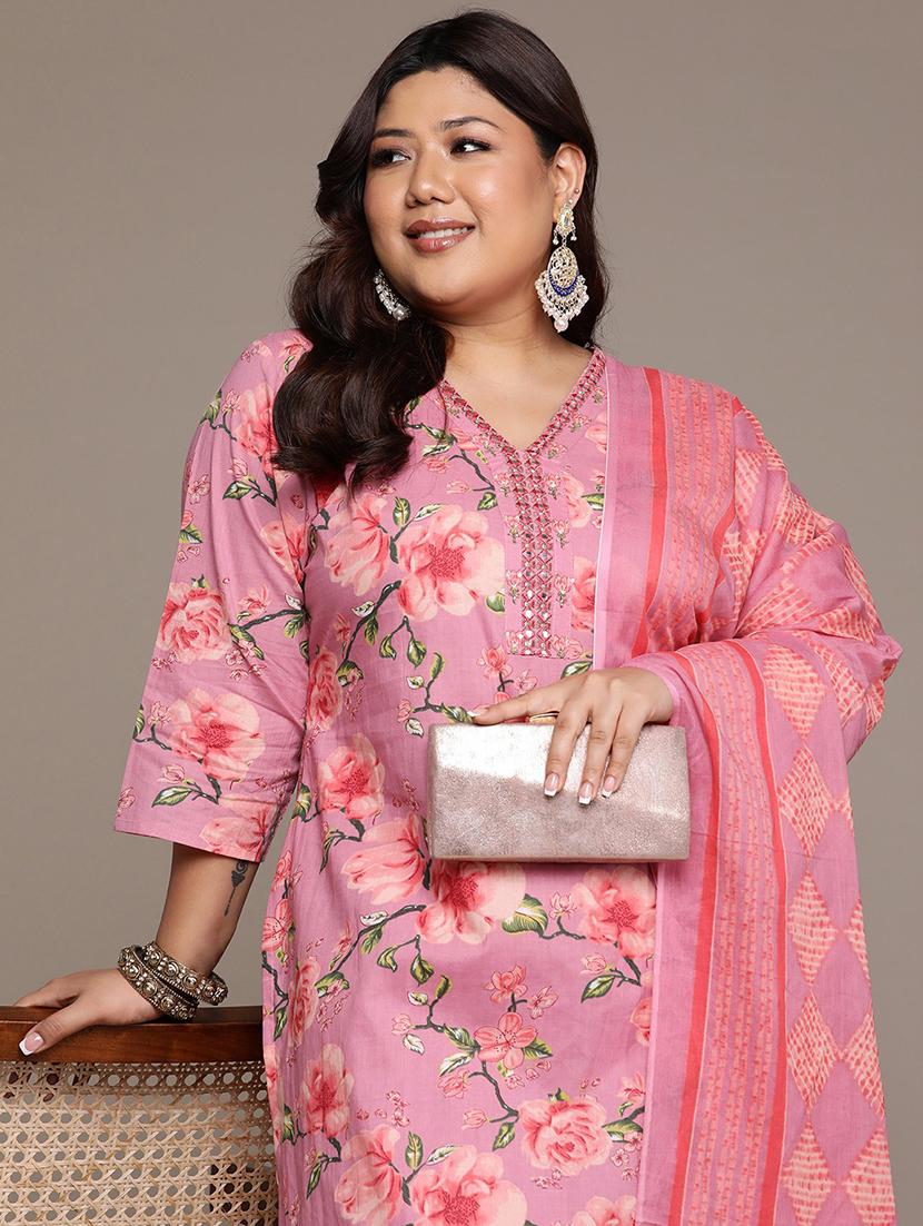 women floral kurta pant set with dupatta - 21252904 - Standard Image - 3