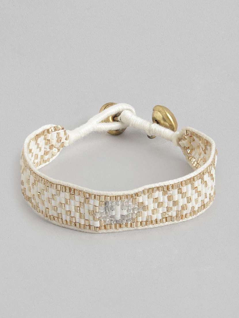 white beaded bracelet - 21252975 -  Zoom Image - 0
