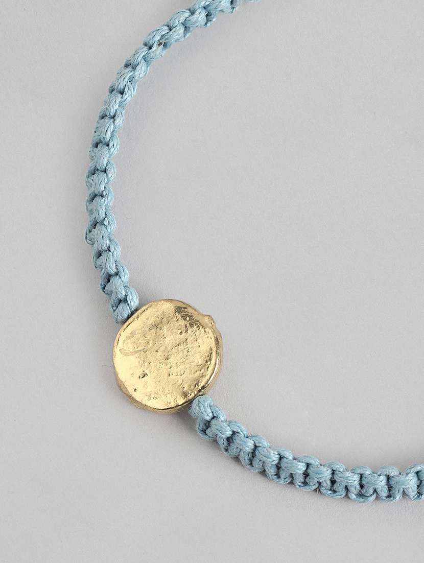 blue brass bangle bracelet - 21252987 -  Standard Image - 3