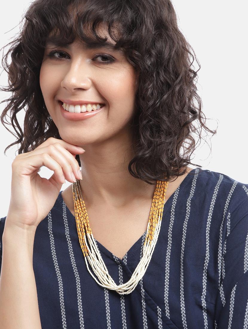 gold metal drop earring - 21253029 - Standard Image - 3