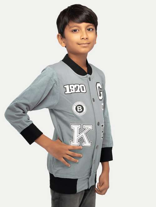 boy printed long sleeves regular jacket - 21253107 -  Standard Image - 0