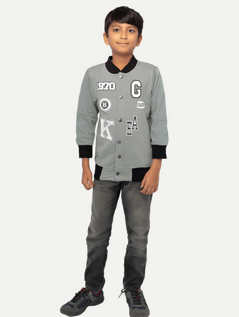 boy printed long sleeves regular jacket - 21253107 -  Standard Image - 3