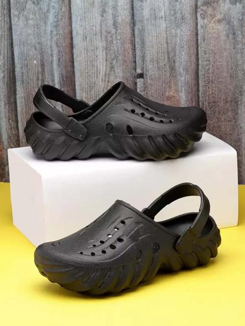 black solid crocks with slingback - 21253289 - Standard Image - 0