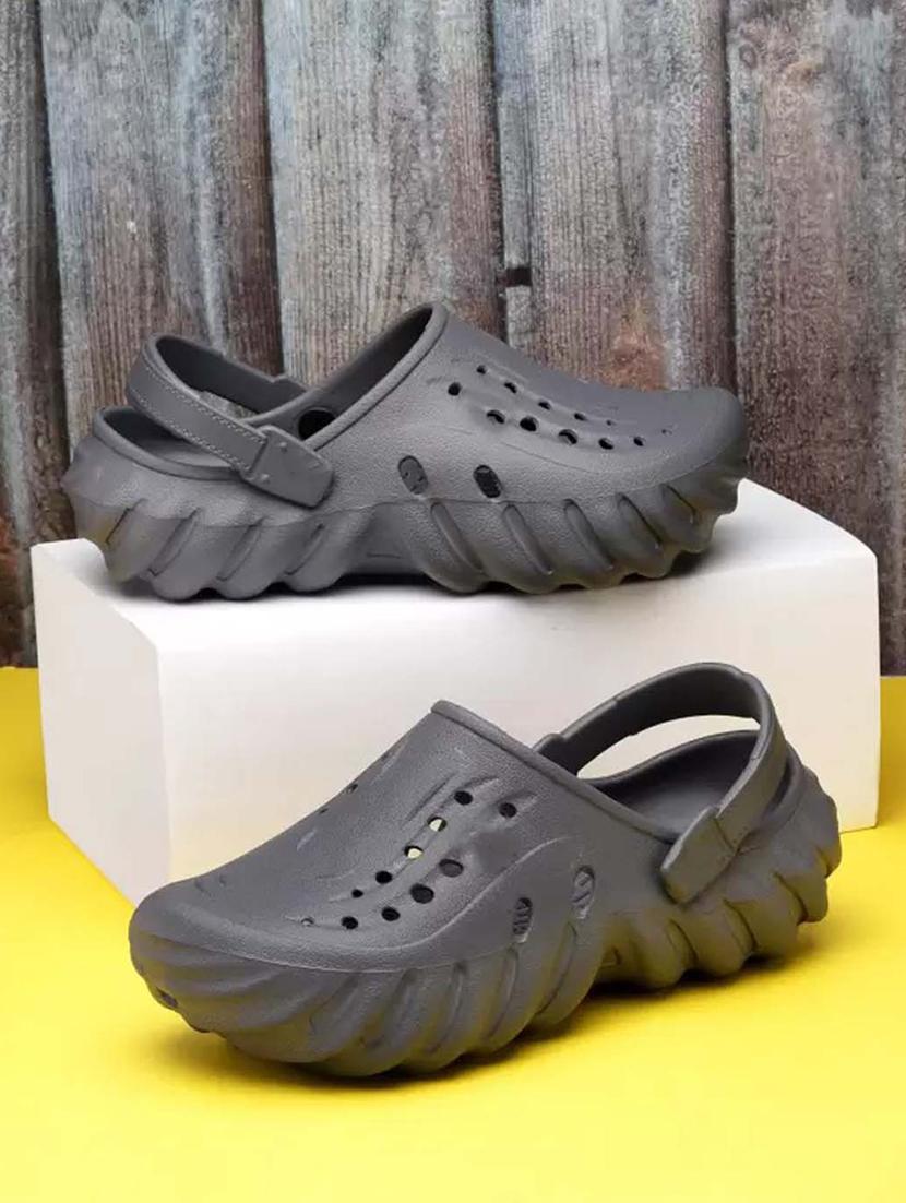 grey solid crocks with slingback - 21253290 -  Zoom Image - 0