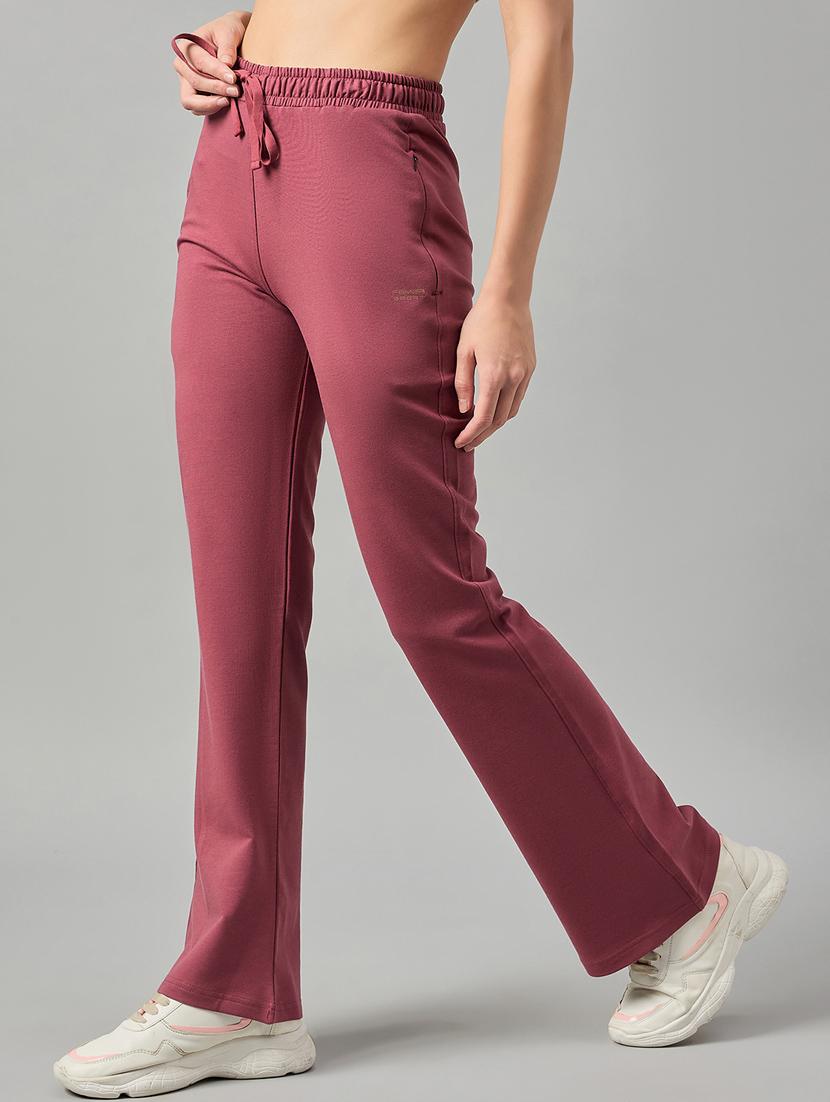 purple cotton blend track pant - 21253351 - Zoom Image - 0