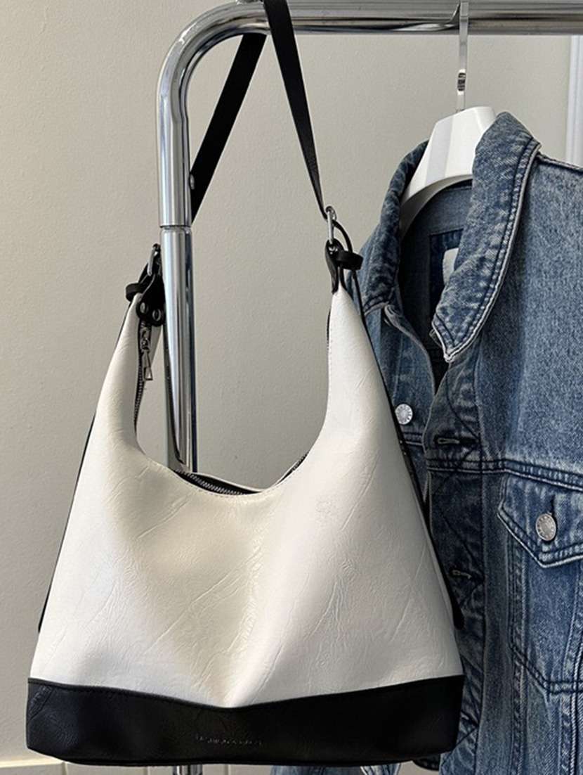 white leatherette (pu) handbag - 21253388 -  Standard Image - 5